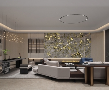 Modern A Living Room-ID:501649422