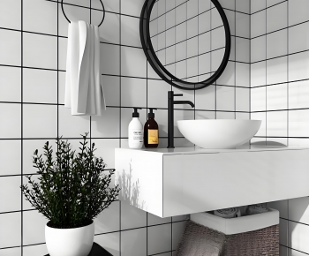 Modern Bathroom Cabinet-ID:603869921