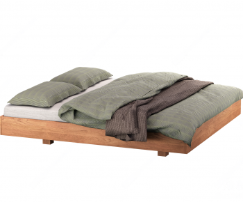 Modern Double Bed-ID:839329962