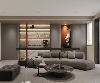 Modern A Living Room-ID:505487929