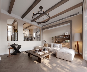 Wabi-sabi Style A Living Room-ID:772383936