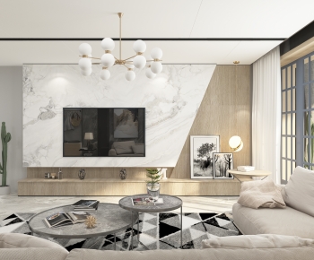 Modern A Living Room-ID:715410761