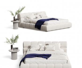 Modern Double Bed-ID:990670921