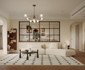 French Style A Living Room-ID:520719051