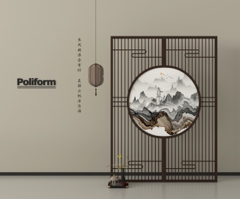 New Chinese Style Wooden Screen Partition-ID:296566012