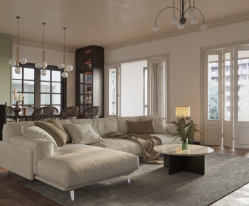 French Style A Living Room-ID:670614967