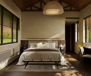 Wabi-sabi Style Bedroom-ID:291754963