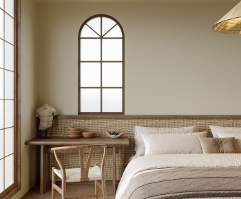 Wabi-sabi Style Bedroom-ID:132675897