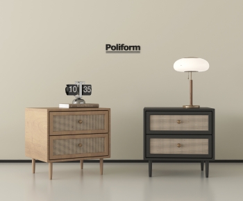 Wabi-sabi Style Bedside Cupboard-ID:997087969