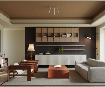 Modern A Living Room-ID:655424124