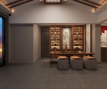 New Chinese Style Teahouse Tea House-ID:290590059