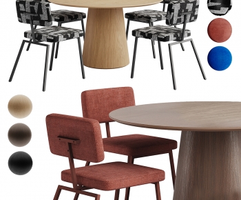 Nordic Style Dining Table And Chairs-ID:371980755