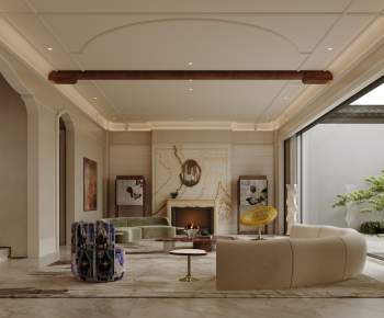 Modern A Living Room-ID:812804941