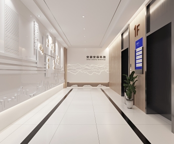 Modern Office Elevator Hall-ID:598604926