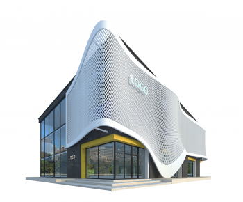 Modern Appearance Of Commercial Building-ID:141073942