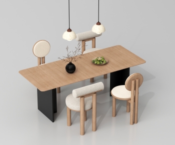 Modern Dining Table And Chairs-ID:377490045