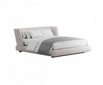 Modern Double Bed-ID:502912041