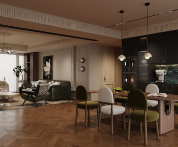 French Style A Living Room-ID:868323097