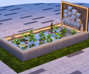 Modern Rockery Waterscape-ID:140536075