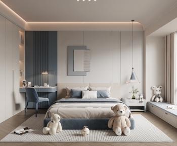 Modern Boy's Room And Son's Room-ID:307403094