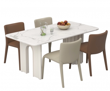 Modern Dining Table And Chairs-ID:776468042