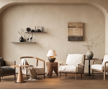 Wabi-sabi Style Lounge Chair-ID:249984034