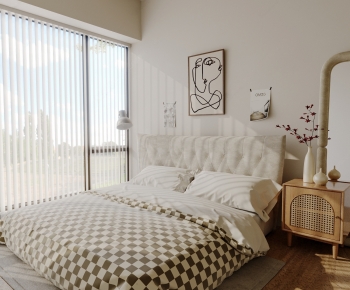 Modern Double Bed-ID:748414996