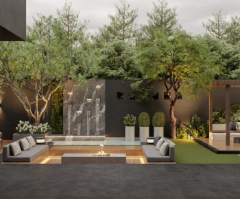 Modern Courtyard/landscape-ID:558232074