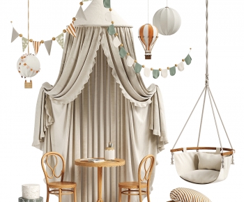 French Style Leisure Table And Chair-ID:499217997