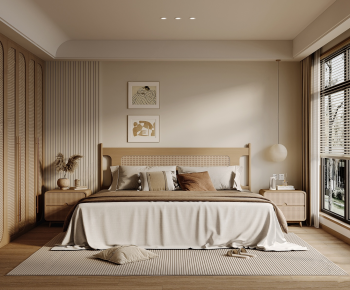 Wabi-sabi Style Bedroom-ID:248322963