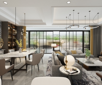 Modern A Living Room-ID:717760094