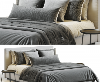 Modern Double Bed-ID:755414965