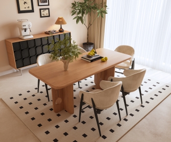 Modern Dining Table And Chairs-ID:392781972