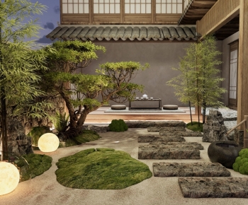 Japanese Style Courtyard/landscape-ID:791449516