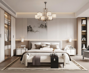 New Chinese Style Bedroom-ID:675283916