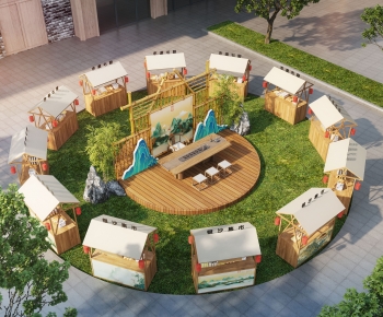 New Chinese Style Commercial Street-ID:159950029