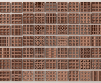 Modern Cement Brick Screen Partition-ID:504977948