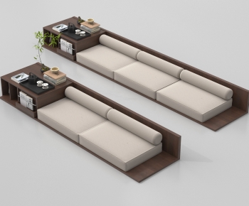 New Chinese Style Three-seat Sofa-ID:222445011