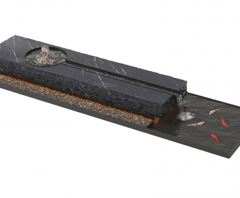 Modern Rockery Waterscape-ID:600495104