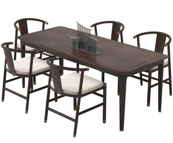 New Chinese Style Dining Table And Chairs-ID:490911969