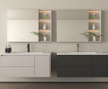 Modern Bathroom Cabinet-ID:670638089
