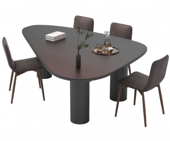 Modern Dining Table And Chairs-ID:119729026