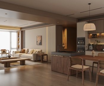 Wabi-sabi Style Dining Room-ID:423823126