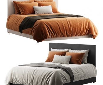 Modern Double Bed-ID:491245993