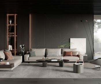 Modern A Living Room-ID:615165957