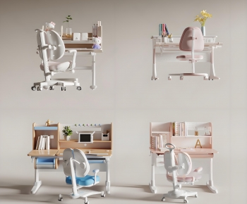 Modern Computer Desk And Chair-ID:477116111