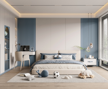 Modern Boy's Room And Son's Room-ID:544989119