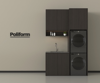 Modern Laundry Cabinet-ID:943842893