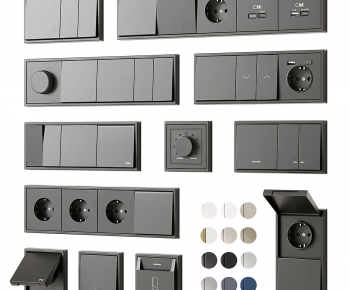 Modern Switch Socket Panel-ID:158123972