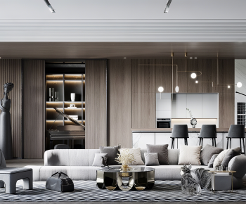 Modern A Living Room-ID:400981908